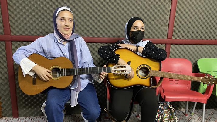 Highlights with Safa Mohanna: Music Training Programs at Delia Arts Center, Gaza, Palestine.